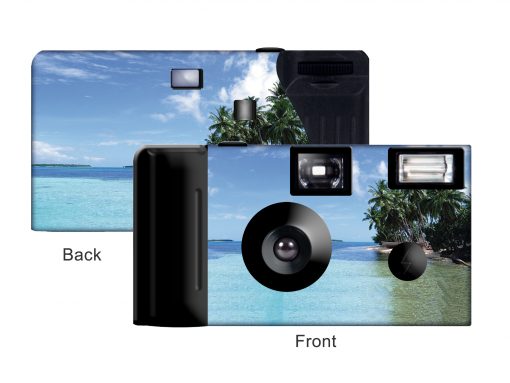 Beach Palm Trees Custom Disposable Camera
