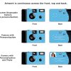Cool Blue Custom Disposable Camera