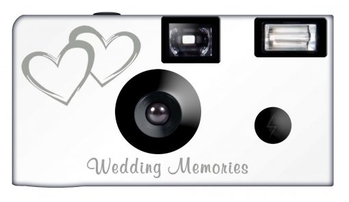 Wedding Memories Coupled Hearts Disposable Camera - Special Purchase