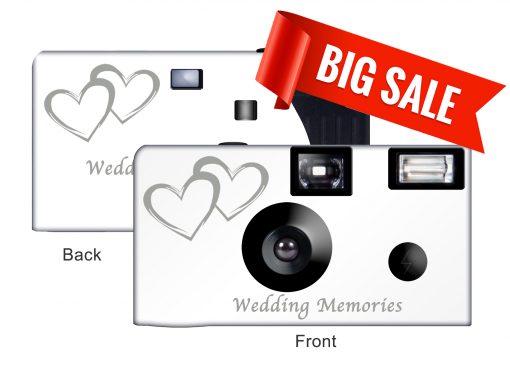 Wedding Memories Coupled Hearts Disposable Camera - Special Purchase