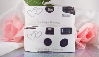 Wedding Memories Coupled Hearts Disposable Camera - Special Purchase