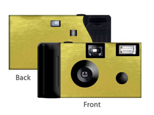 Gold Foil Custom Disposable Camera