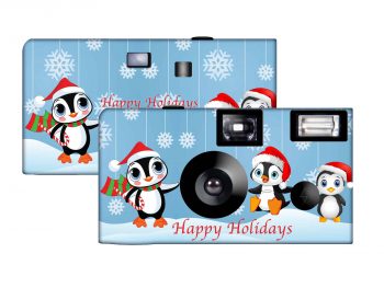 Holiday Penguins Custom Disposable Camera
