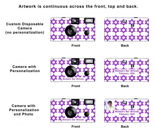 Star of David (large star) Custom Disposable Camera