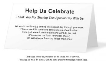 Tent Cards