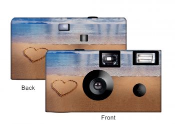 Love In The Sand Custom Disposable Camera