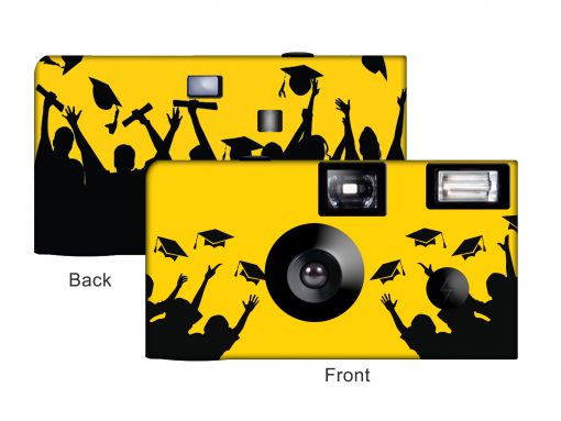 Graduation in Yellow Custom Disposable Camera