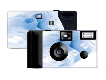 Baby Boy Booties Custom Disposable Camera