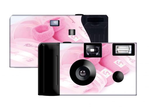 Baby Girl Booties Custom Disposable Camera