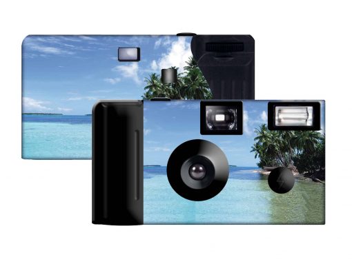 Beach Palm Trees Custom Disposable Camera