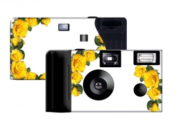 Bouquet of Yellow Roses Custom Disposable Camera
