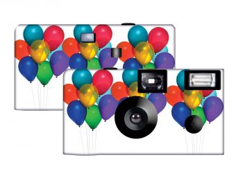Bright Party Balloons Custom Disposable Camera