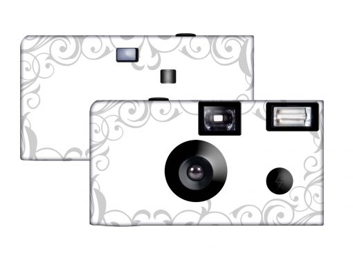 Elegant Wedding Custom Disposable Camera (Silver)