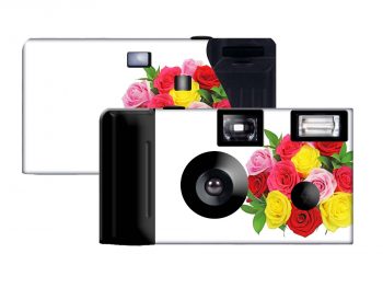 Multi Colored Roses Custom Disposable Camera