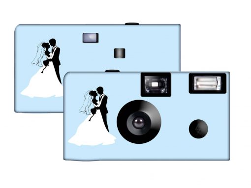 Newlyweds In Silhouette Custom Disposable Camera