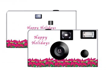 Poinsettia Custom Disposable Camera