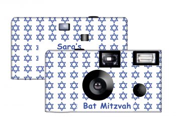 Star of David (Small stars) Custom Disposable Camera