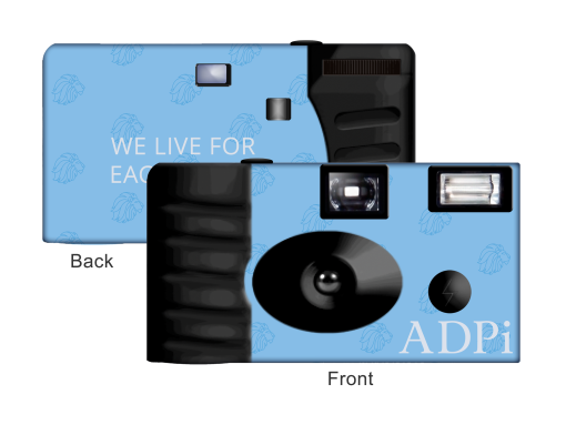 Alpha Delta Pi Disposable Camera, Item AL-831-2
