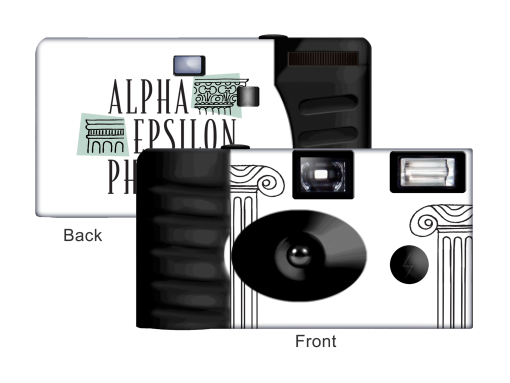 Alpha Epsilon Phi Disposable Camera, Item AL-788-2