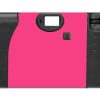 Hot Pink Label Custom Disposable Camera Hot Pink Label Custom Disposable Camera