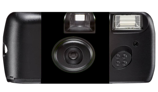 Black Label Custom Disposable Camera