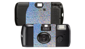 Holographic Sequins Silver Custom Disposable Camera